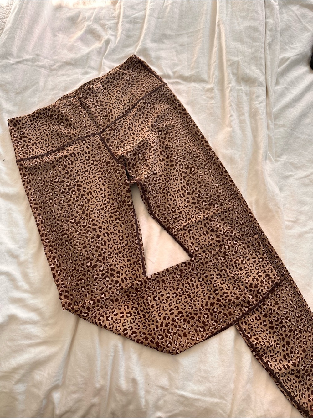 Varley Brown Leopard Print Leggings